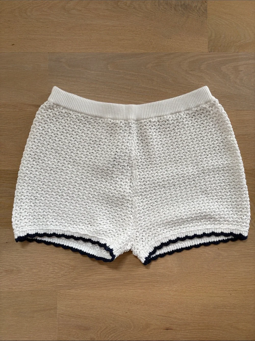 JCrew Knit Women’s Shorts with Navy Trim